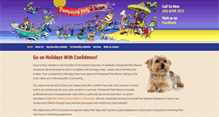 Desktop Screenshot of pamperedpetsresort.com.au
